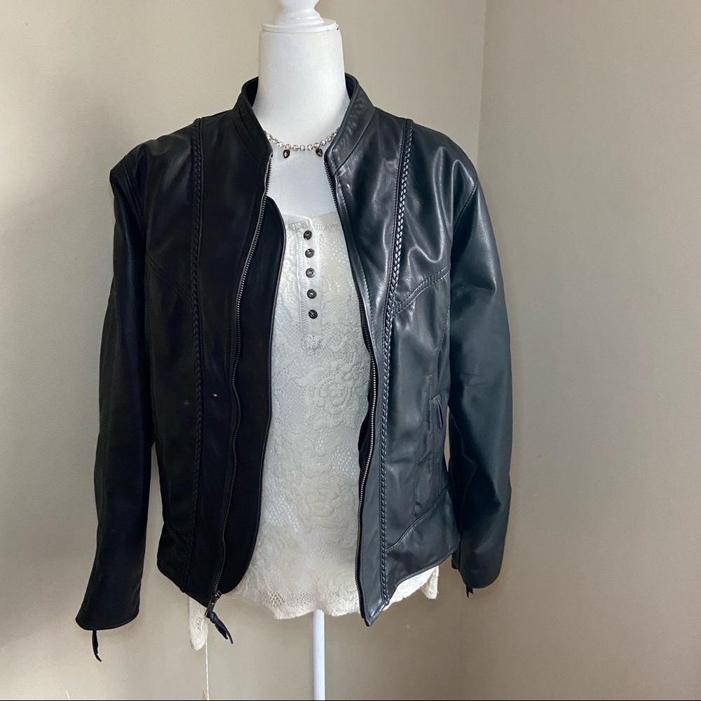 :::SOLD::: Walter dyer black motorcycle riding jacket